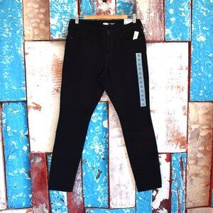 Women's Old Navy Mid-Rise Pop Icon Skinny Jeans SIZE 10 Black NEW